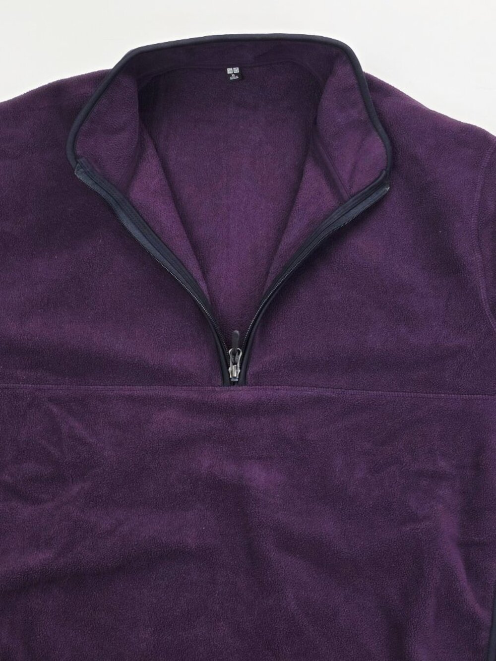 Uniqlo Plum 1/4 Zip Long Sleeve Mens Size XL Long Sleeve Pockets Fleece Sweater - Picture 5 of 10